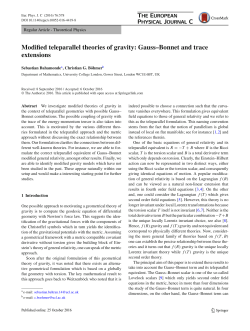 Modified teleparallel theories of gravity: Gauss&ndash;Bonnet and trace