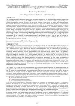 agricultural diffuse pollution abatment strategies in lombardy