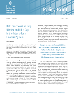 Debt Sanctions - Peterson Institute for International Economics