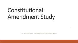 Constitutional Amendment Study