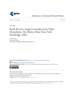 Book Review: Serge Gruzinski, trans. Deke Dusinberre