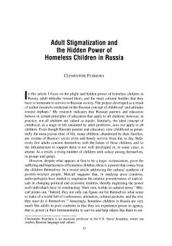 Adult Stigmatization and the Hidden Power of Homeless Children in