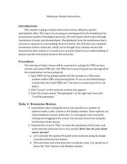 Introduction Procedure Slide 1: Brownian Motion