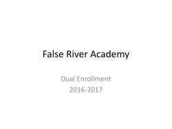 FRA Dual Enrollment Information