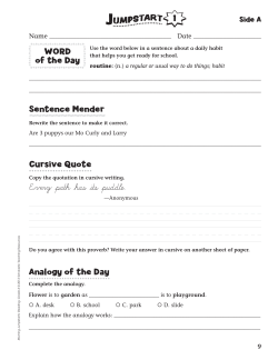 Sentence Mender Cursive Quote