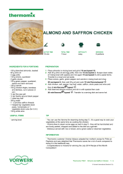 almond and saffron chicken