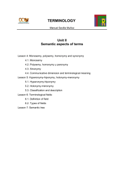 terminology