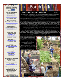 PorchTalk - Porch de Salomon