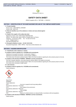 Gravometall™ Safety data sheet - bronze