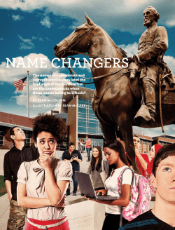 name changers - Teaching Tolerance