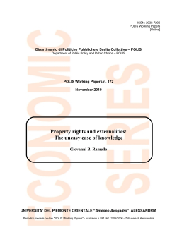 Property rights and externalities: The uneasy case of