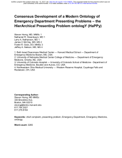 the HierArchical Presenting Problem o