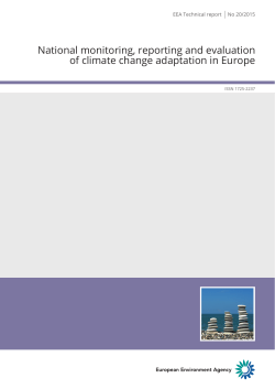National monitoring, reporting and evaluation of climate