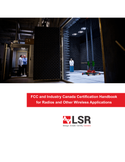 FCC and Industry Canada Certification Handbook