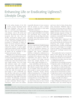 Lifestyle Drugs - Academy of Managed Care Pharmacy