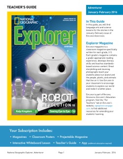 Adventurer - National Geographic Explorer eResources