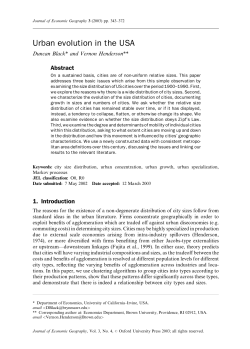 Urban evolution in the USA - Oxford Academic