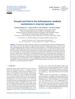Drought and flood in the Anthropocene: feedback mechanisms in