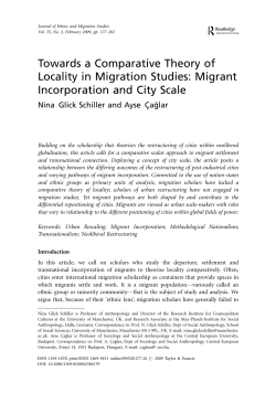 Towards a Comparative Theory of Locality in Migration Studies