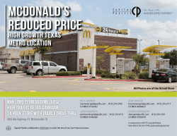 MCDONaLD`S - Capital Pacific