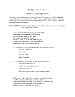 Literary Analysis: Epic Simile