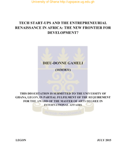 tech start-ups and the entrepreneurial renaissance in