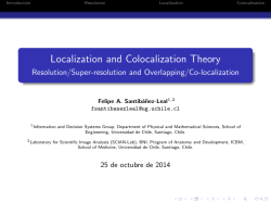 Localization and Colocalization Theory - Resolution - SCIAN-Lab