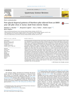 Post-glacial dispersal patterns of Northern pike