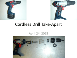 Cordless Drill Take-Apart