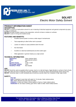 SOLVET Electric Motor Safety Solvent