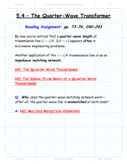 The Quarter-Wave Transformer