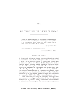 tax policy and the pursuit of justice