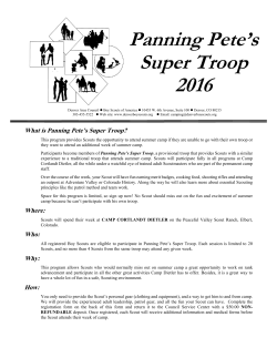 Panning Pete`s Super Troop 2016