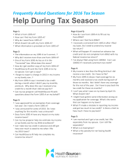 Help During Tax Season