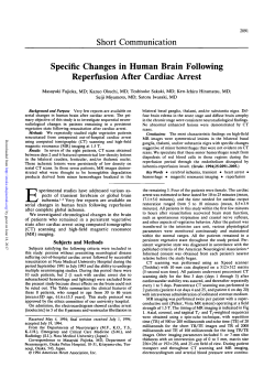 Short Communication Specific Changes in Human Brain Following