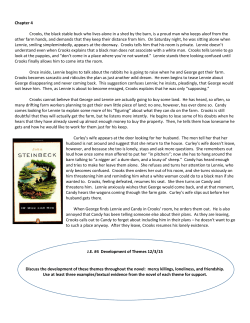 Chapter 4 Crooks, the black stable buck who lives alone in a shed