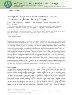 Atmospheric Oxygen Levels Affect Mudskipper Terrestrial
