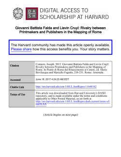 Giovanni Battista Falda and Lievin Cruyl: Rivalry between