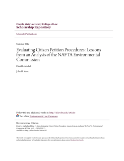 Evaluating Citizen Petition Procedures