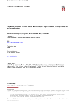 Displaced squeezed number states