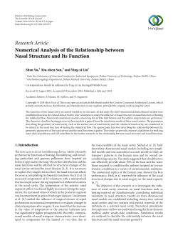 Numerical Analysis of the Relationship between Nasal Structure and