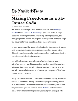 Mixing Freedoms in a 32-Ounce Soda