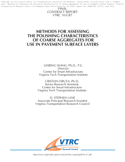 methods for assessing the polishing characteristics of