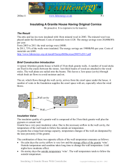 Insulating A Granite House With Cornish