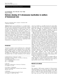 Extreme skewing of X chromosome inactivation in