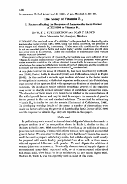 The Assay of Vitamin B