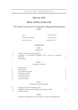 2012 No. 1034 EDUCATION, ENGLAND The