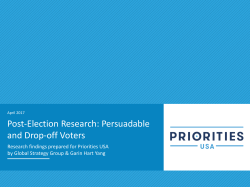 Persuadable and Drop-off Voters