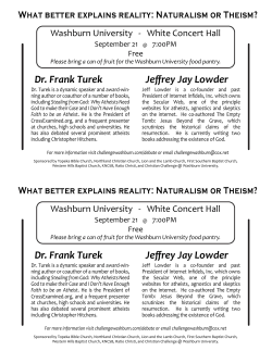 naturalism or theism flier BW