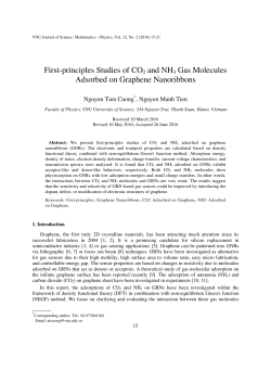 First-principles Studies of CO2 and NH3 Gas Molecules Adsorbed